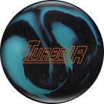 EBONITE TURBO/R - BLACK SPARKLE/AQUA