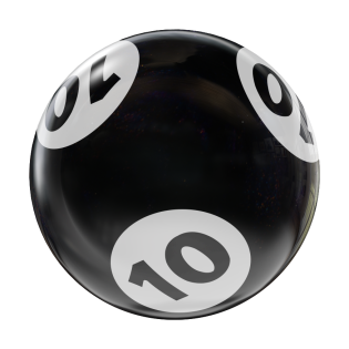 BINGO HOUSEBALL BLACK/WHITE 10 LBS