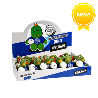 HAPPY BOWLING DINO 15CM KEYCHAIN (DISPLAY BOX/30PCS)