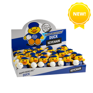 HAPPY BOWLING DUCK 15CM KEYCHAIN (DISPLAY BOX/30PCS)