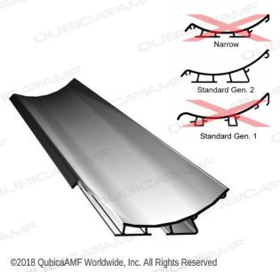 HB GUTTER, REAR, 10-PIN-SIDE, STANDARD GEN 2