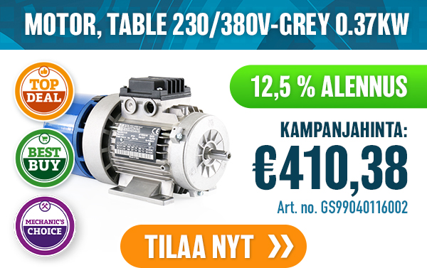 MOTOR, TABLE 230/380V-GREY 0.37KW