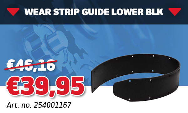 WEAR STRIP GUIDE LOWER BLK WEAR STRIP GUIDE LOWER BLK